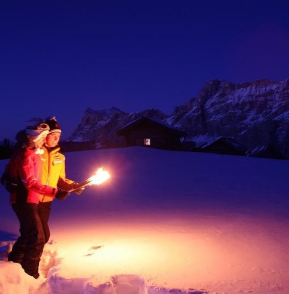 Fiaccolata al chiaro di luna